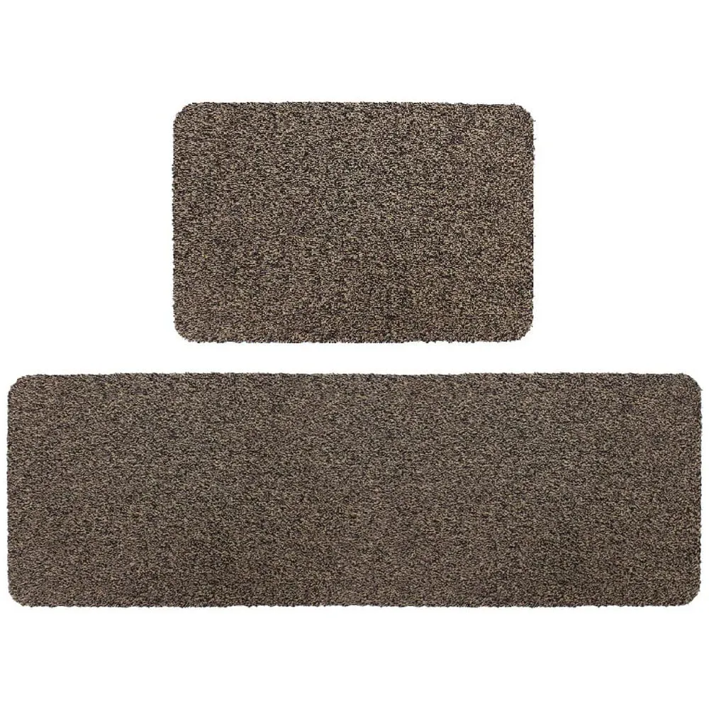Tanami Barrier Doormat and Runner Set - Brown