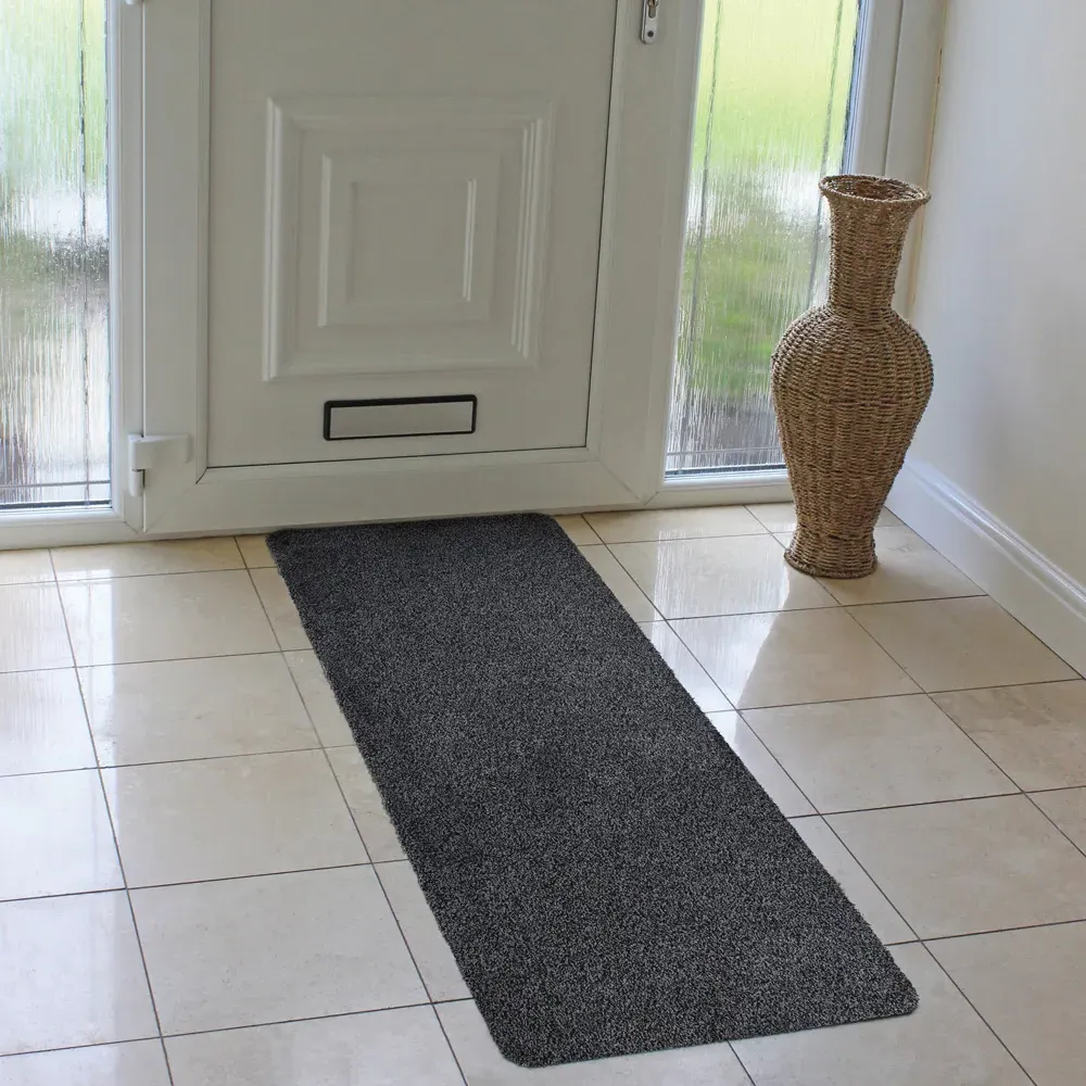 Tanami Barrier Doormat and Runner Set - Charcoal Grey