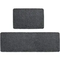 Tanami Barrier Doormat and Runner Set - Charcoal Grey