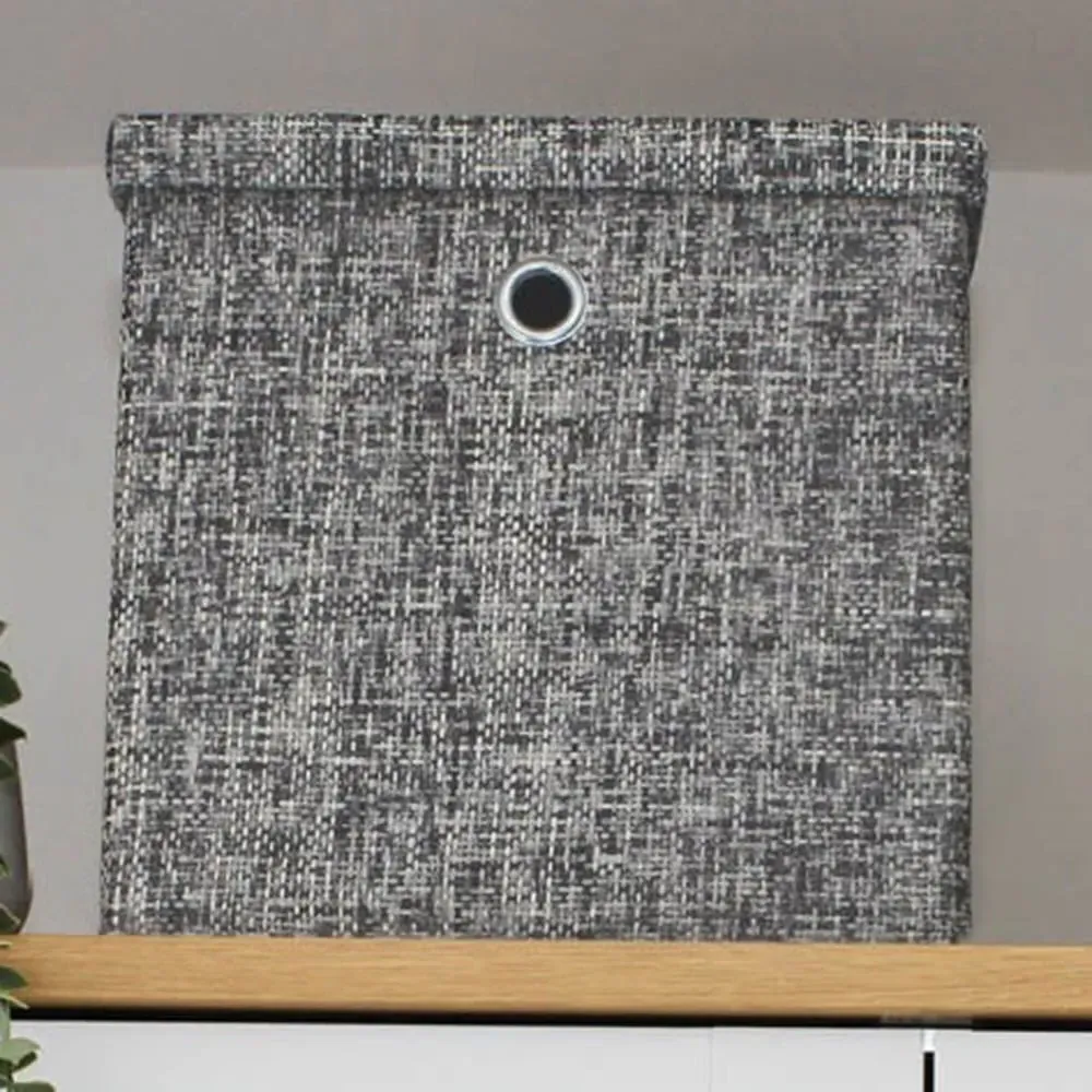 Urban Foldable Storage Box with Handles - Grey, Paper image