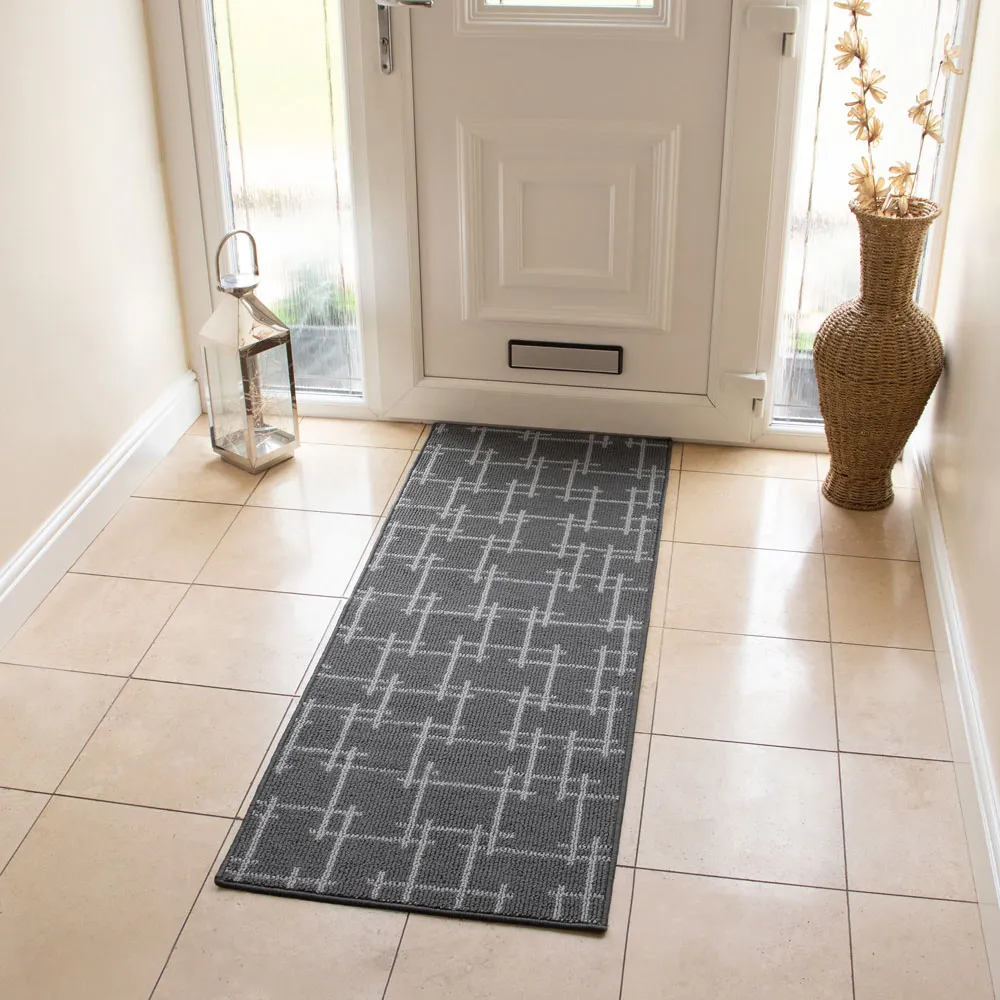 Vector Indoor Washable Runner - Grey