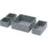 Vichy Nylon Storage Basket 4 Pack - Steel Grey