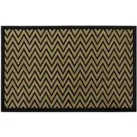 Vienna Zigzag Scraper Doormat - Brown, Polypropylene