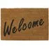 Welcome Embossed Coir Doormat - Brown