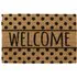 Welcome Spots Latex Coir Door Mat - Brown
