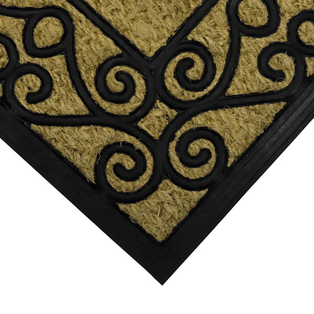 Welcome Woven Tuffscrape Doormat - Coir, Rubber