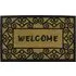 Welcome Woven Tuffscrape Doormat - Coir, Rubber