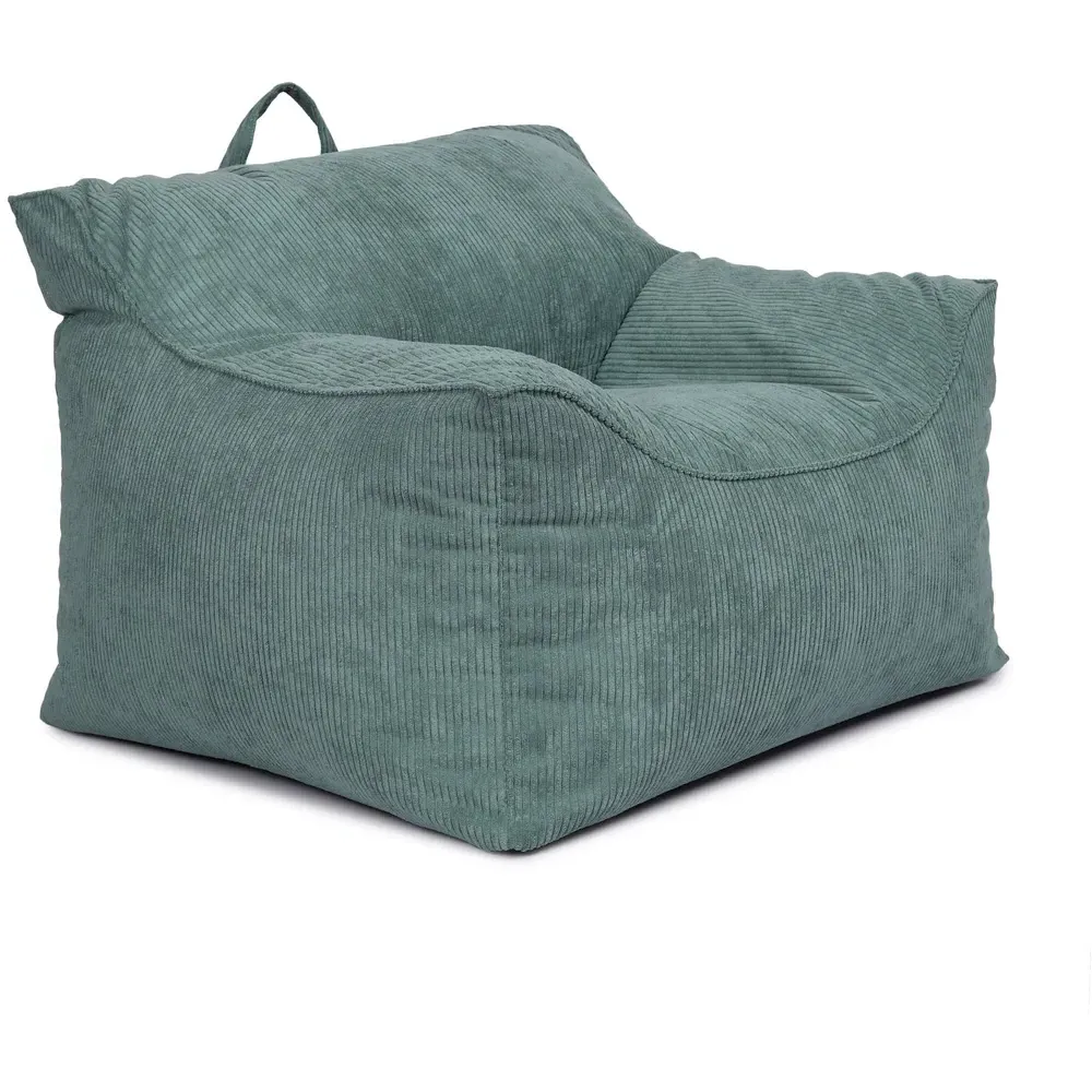 Bean Bag Chair with Back Support - Green, Cord