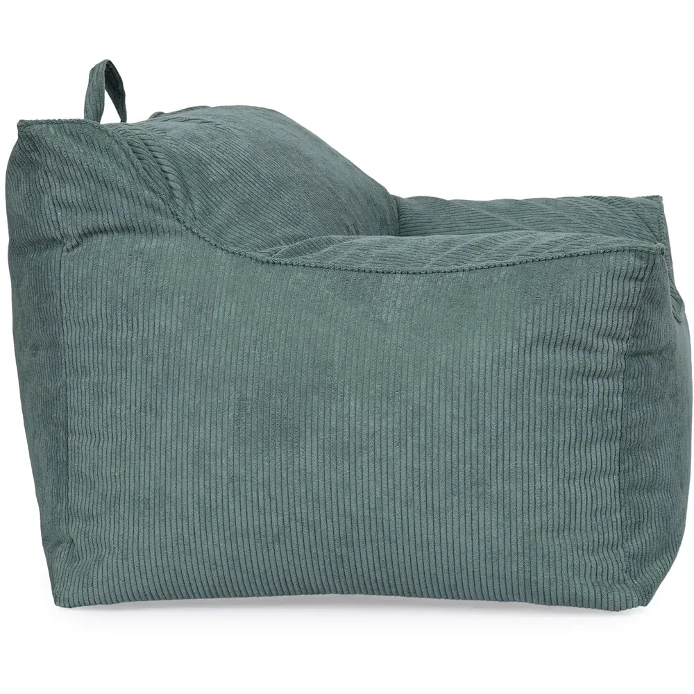 Bean Bag Chair with Back Support - Green, Cord