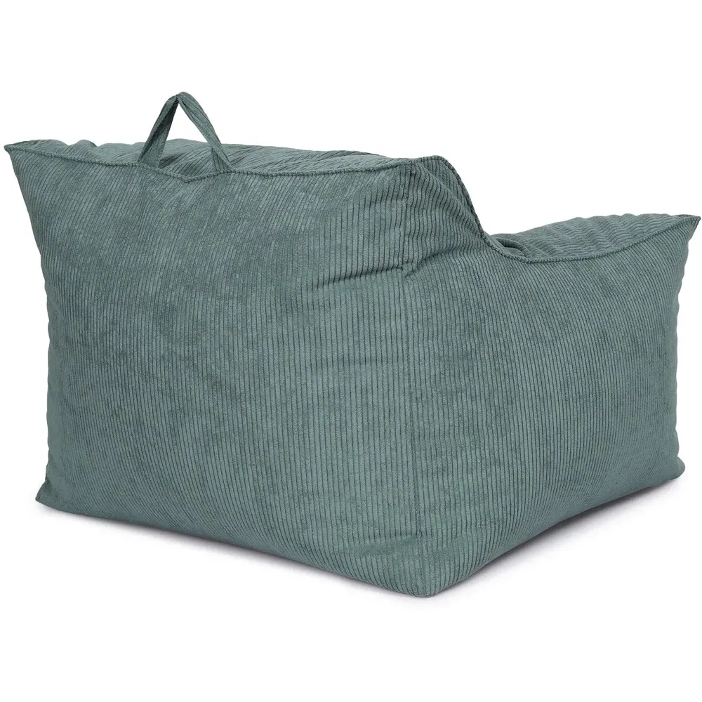 Bean Bag Chair with Back Support - Green, Cord