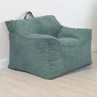 Bean Bag Chair with Back Support - Green, Cord