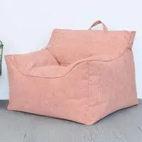 Bean Bag Chair with Back Support - Pink, Cord