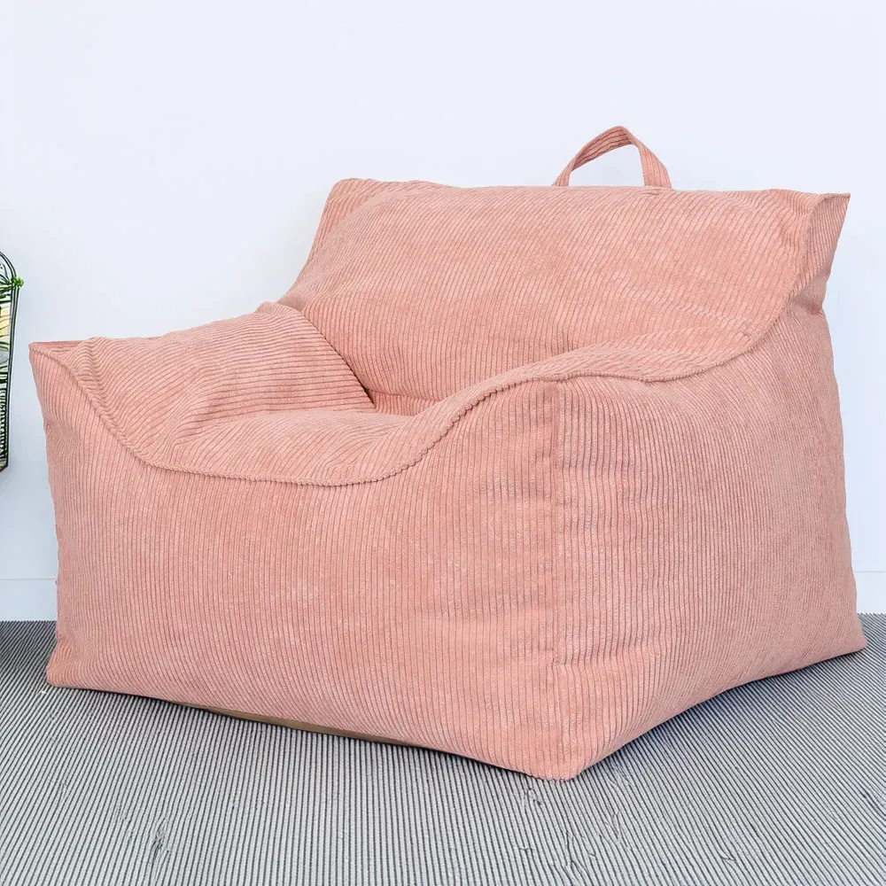Bean Bag Chair with Back Support - Pink, Cord