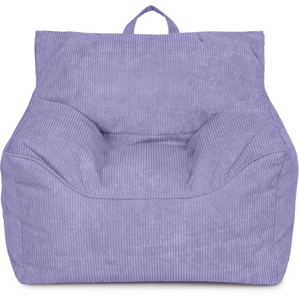 Bean Bag Chair with Back Support - Purple, Cord