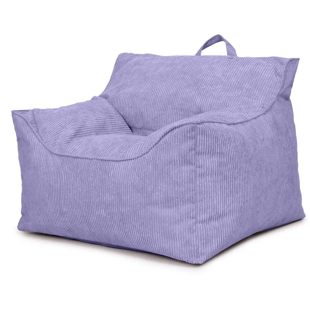 Bean Bag Chair with Back Support - Purple, Cord
