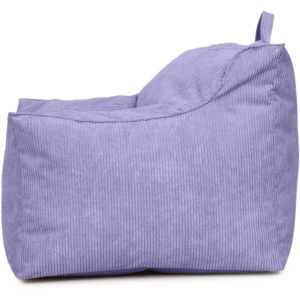 Bean Bag Chair with Back Support - Purple, Cord