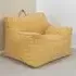 Bean Bag Chair with Back Support - Yellow, Cord