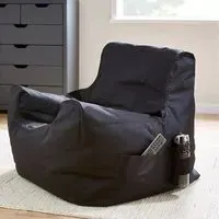 Bean Bag Chair with Pocket - Black