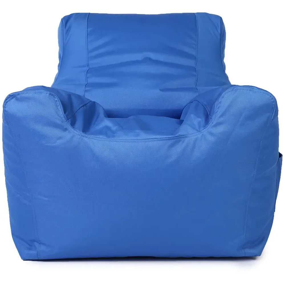 Bean Bag Chair with Pocket - Blue