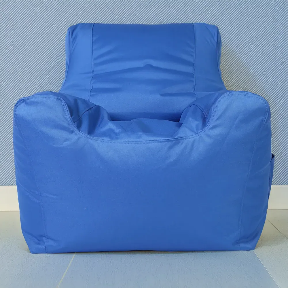 Bean Bag Chair with Pocket - Blue