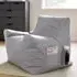 Bean Bag Chair with Pocket - Grey