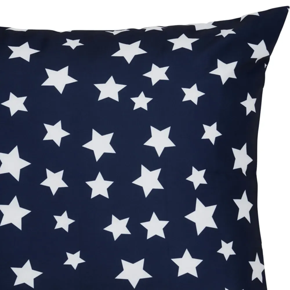 Blue Print Cushion - Blue, Cotton