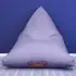 Boucle Triangle Bean Bag with PVC Handle - Purple