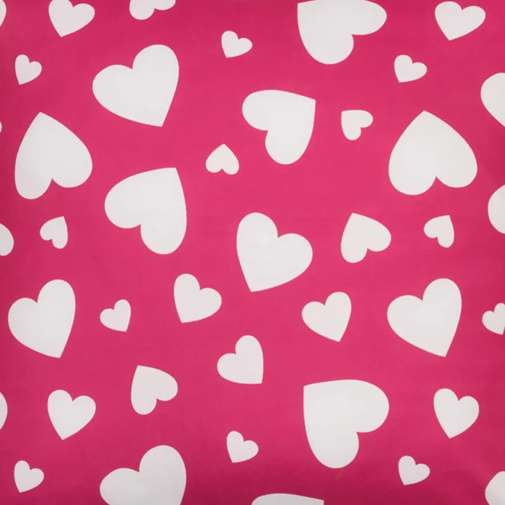 Fuchsia Heart Cushion - Pink
