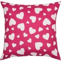 Fuchsia Heart Cushion - Pink