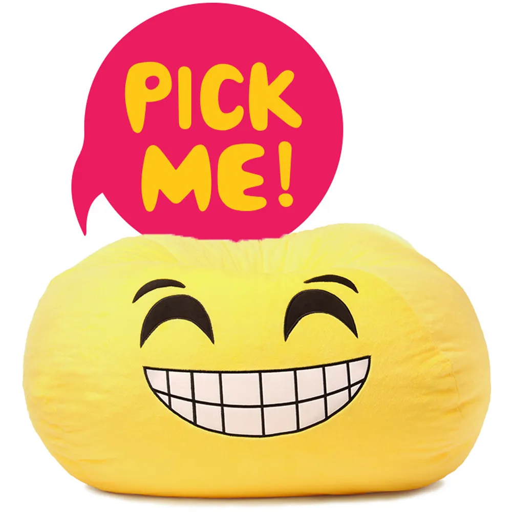 Gomoji Smiley Bean Bag - Yellow