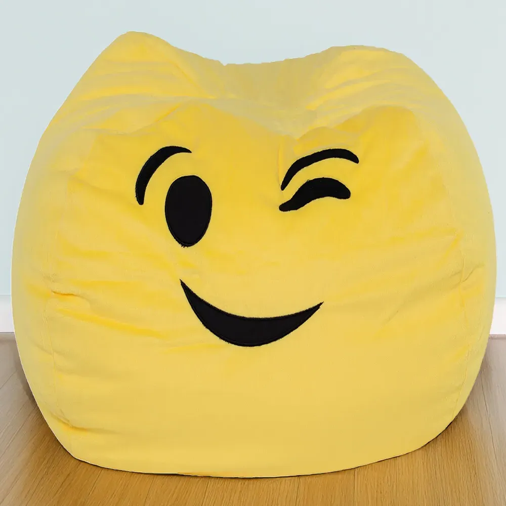 Gomoji Wink Bean Bag - Yellow