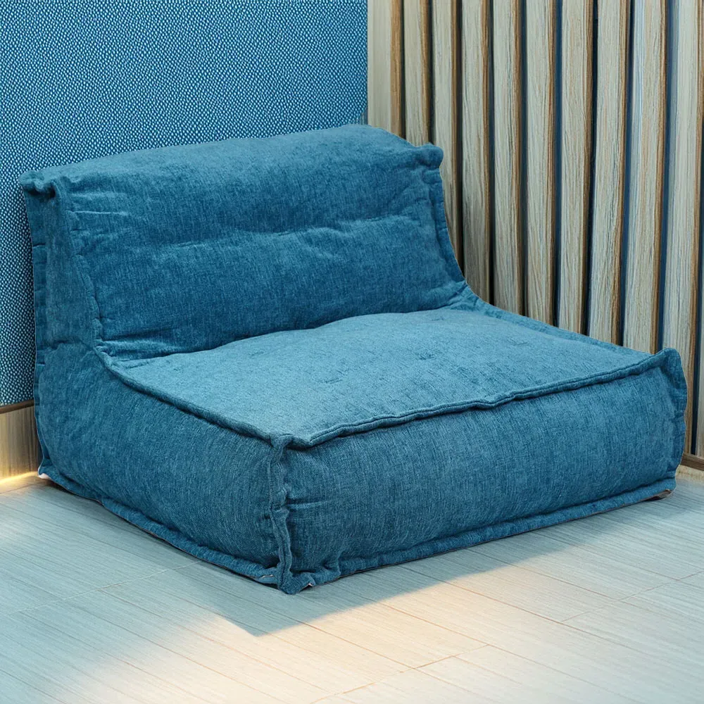 Hand Quilt Lounger - Blue, Chenille