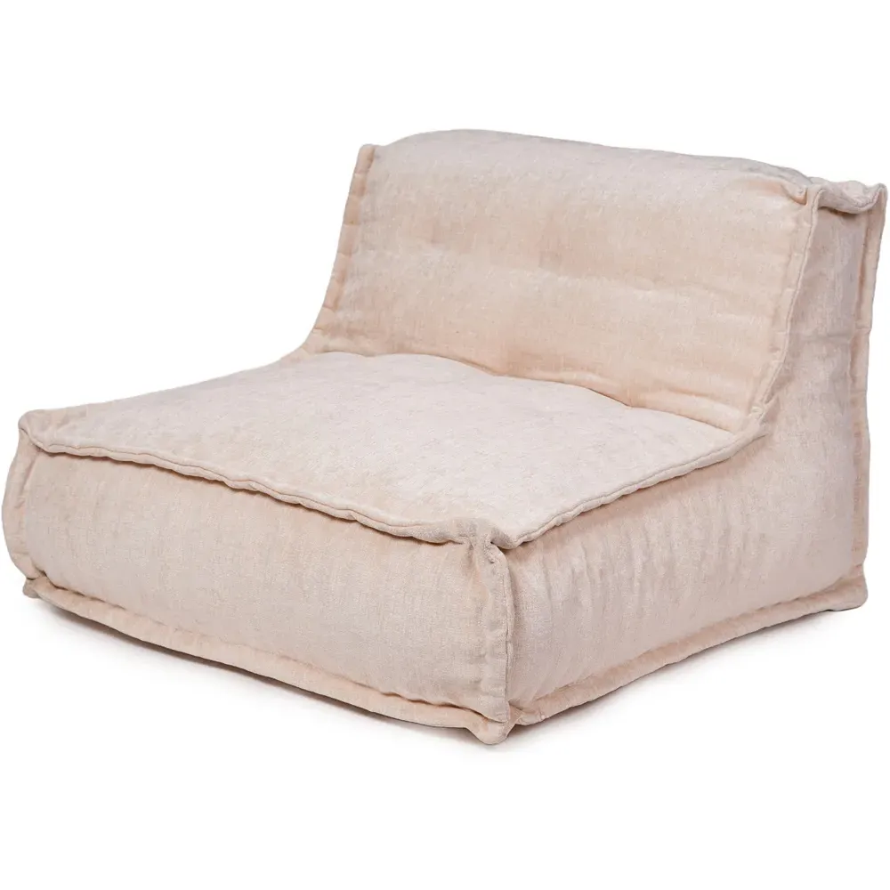 Hand Quilt Lounger - Cream, Chenille