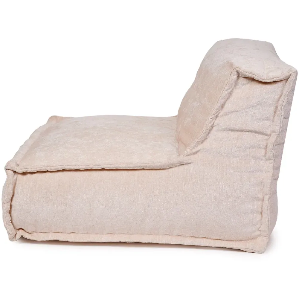 Hand Quilt Lounger - Cream, Chenille
