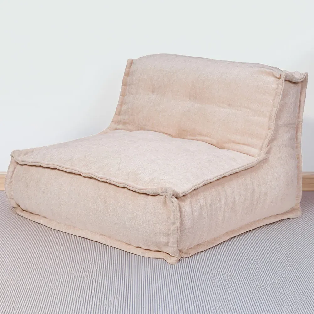 Hand Quilt Lounger - Cream, Chenille