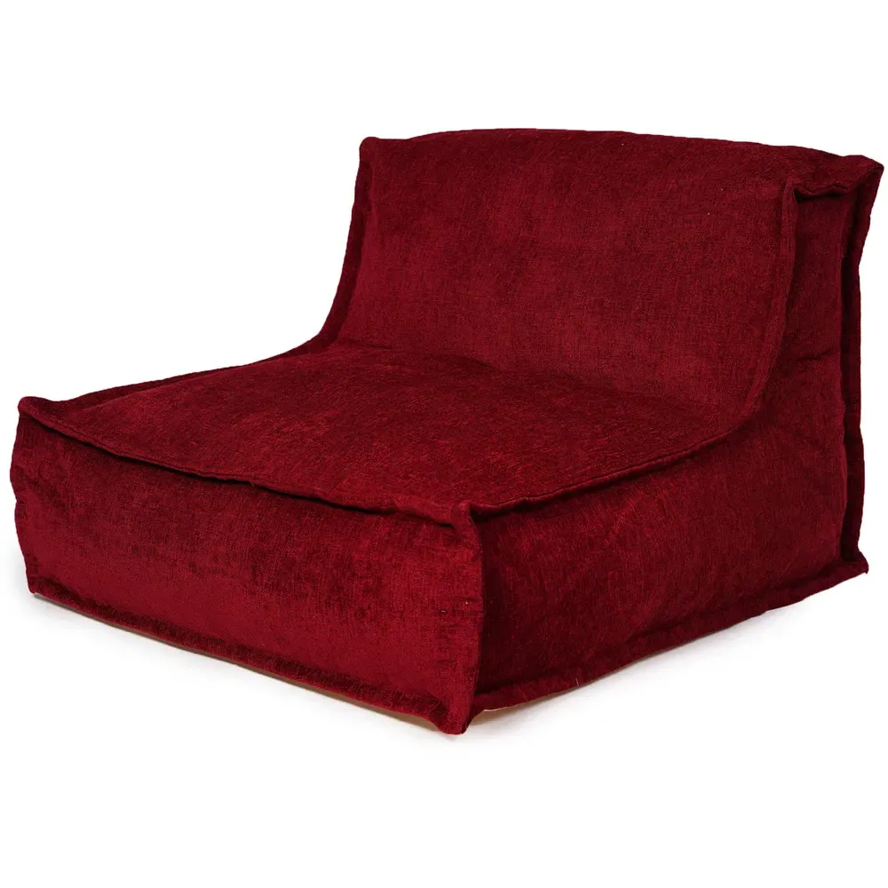 Hand Quilt Lounger - Red, Chenille
