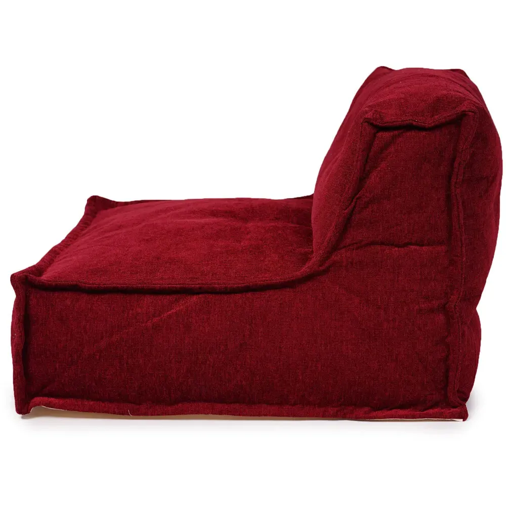 Hand Quilt Lounger - Red, Chenille