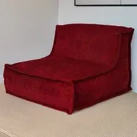 Hand Quilt Lounger - Red, Chenille