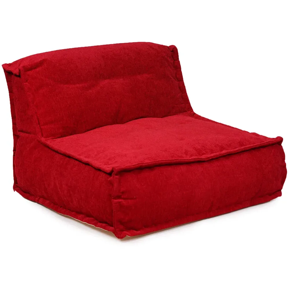 Hand Quilt Lounger - Red, Chenille