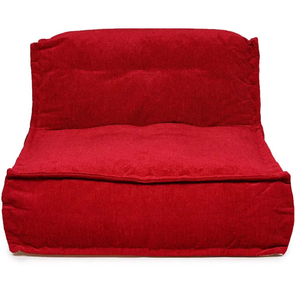 Hand Quilt Lounger - Red, Chenille