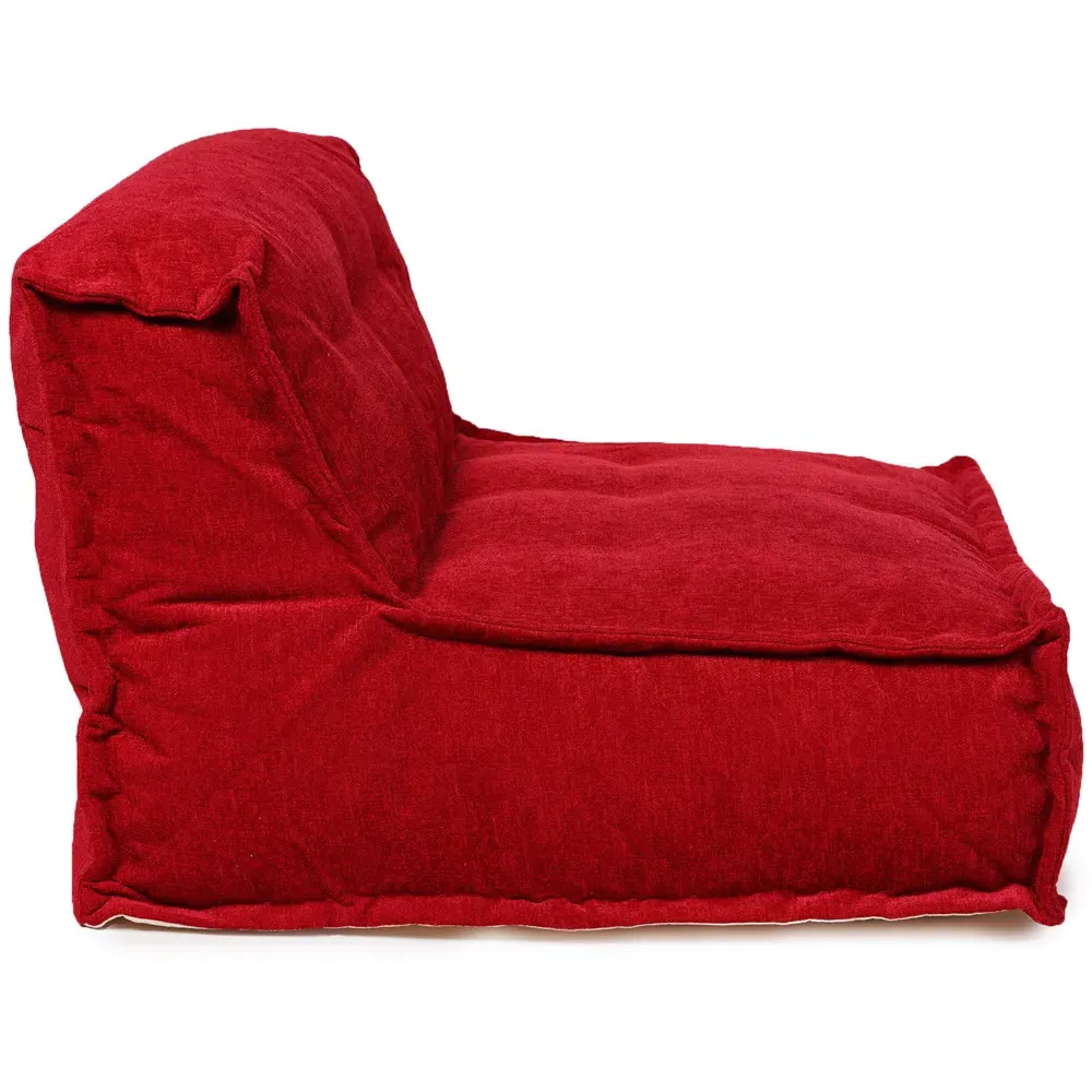 Hand Quilt Lounger - Red, Chenille