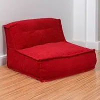 Hand Quilt Lounger - Red, Chenille