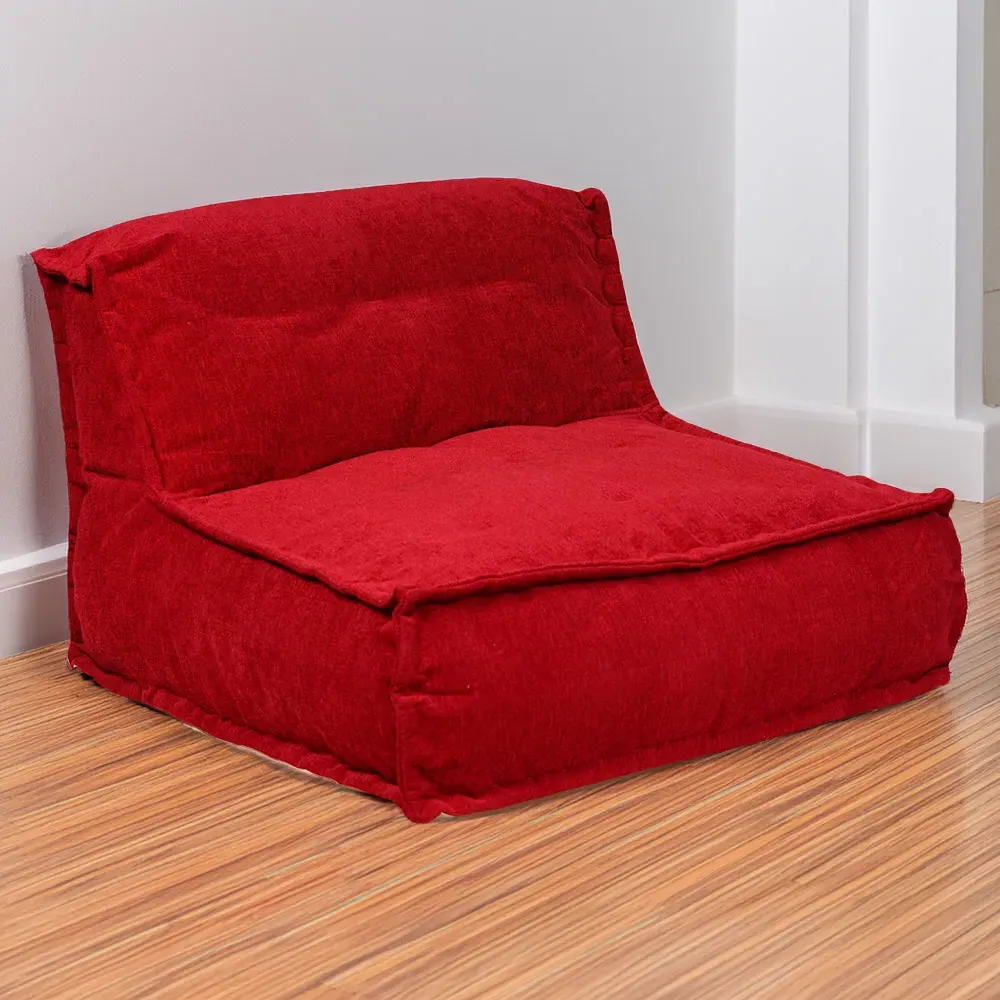 Hand Quilt Lounger - Red, Chenille