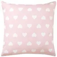 Heart Print Cushion - Pink