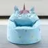 Kaikoo Unicorn Bean Bag - Blue