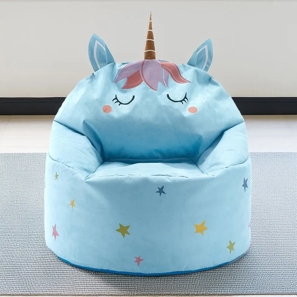 Kaikoo Unicorn Bean Bag - Blue image