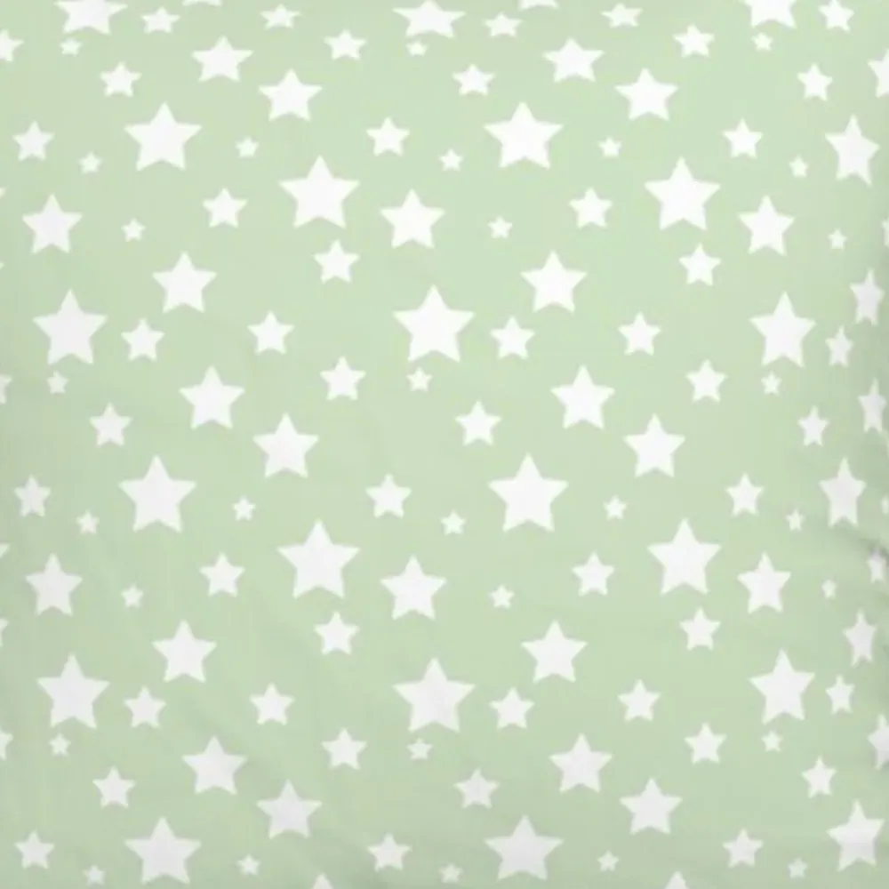 Mint Blue Print Cushion - Blue, Cotton