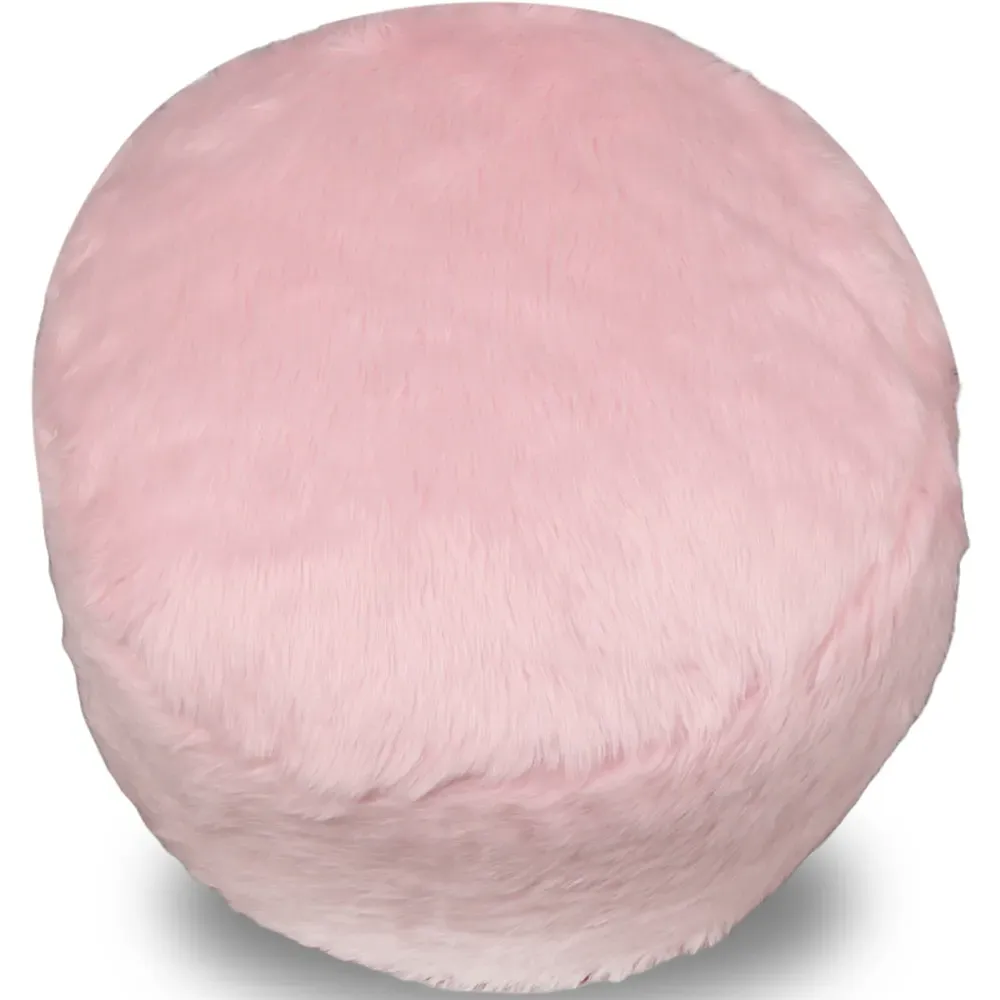 Pink Fur Stool