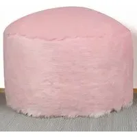 Pink Fur Stool