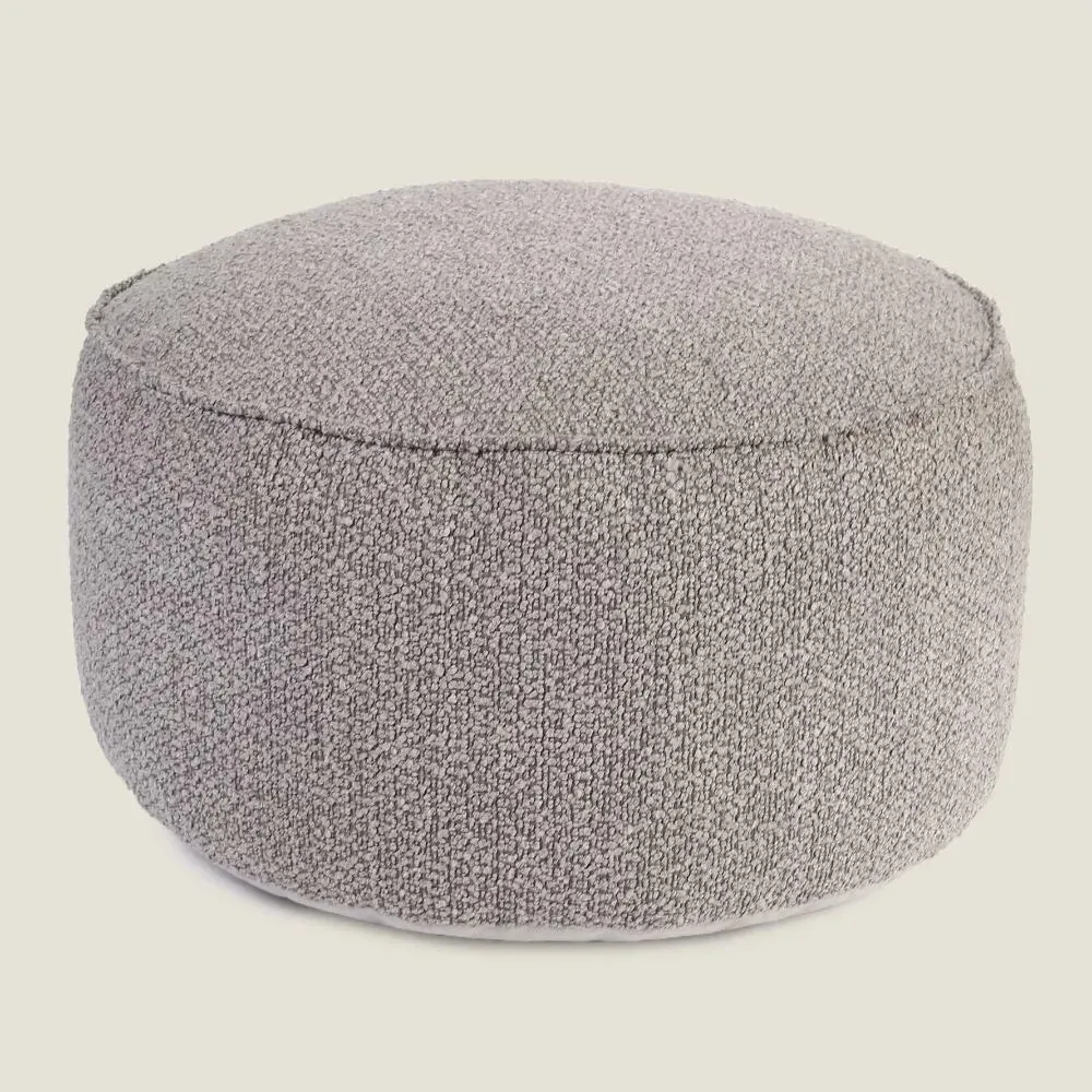 Round Drum Bean Bag - Cream